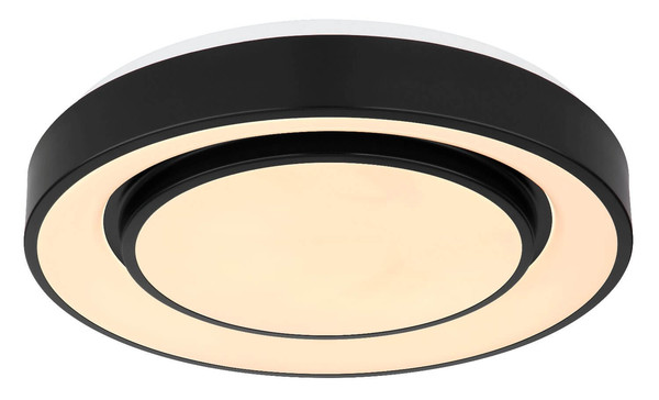 Globo LED Deckenleuchte Sully 24W dimmbar Fernbedienung CCT warm-/tageslichtweiss Schwarz Metall Ø38cm