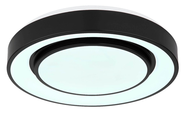 Globo LED Deckenleuchte Sully 24W dimmbar Fernbedienung CCT warm-/tageslichtweiss Schwarz Metall Ø38cm