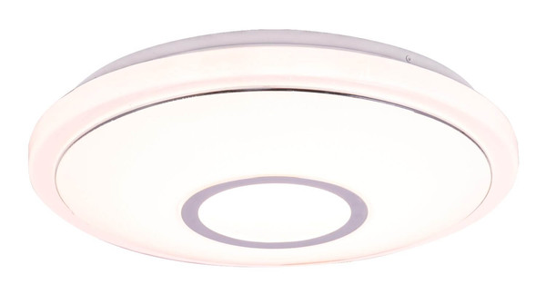 Globo LED Deckenleuchte Connor 16W dimmbar Fernbedienung CCT warm-/tageslichtweiss Weiß opal sparkle Metall Ø40cm