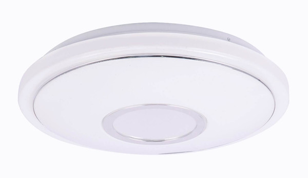 Globo LED Deckenleuchte Connor 16W dimmbar Fernbedienung CCT warm-/tageslichtweiss Weiß opal sparkle Metall Ø40cm