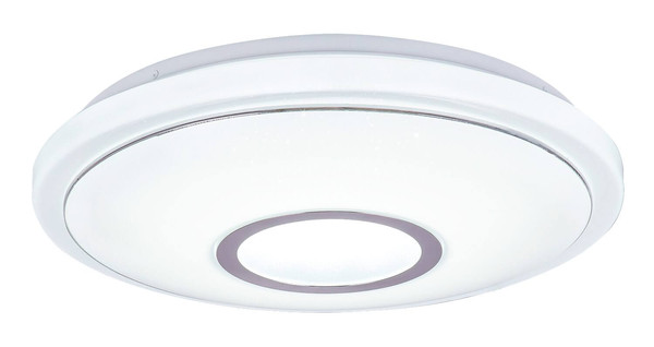 Globo LED Deckenleuchte Connor 16W dimmbar Fernbedienung CCT warm-/tageslichtweiss Weiß opal sparkle Metall Ø40cm
