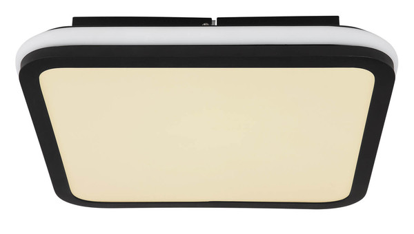 Globo Jaxxi LED Deckenleuchte 40W CCT Schwarz Matt, Metall Fernbedienung Memoryfunktion 7cm 41391-40