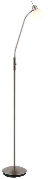 Globo Malte E14 Stehleuchte 5W Warmweiß Nickel Matt, Metall Ø10cm 41490101