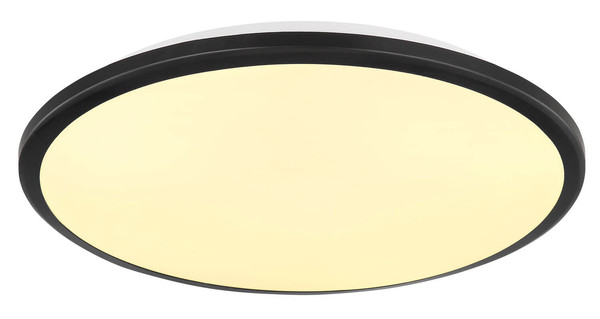 Globo Xander LED Deckenleuchte 18W Warmweiß Schwarz Matt Ø35cm 41569-18B