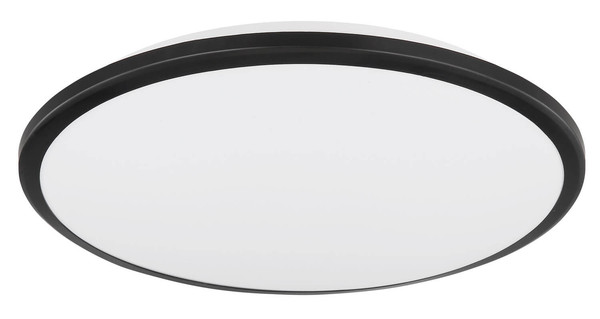 Globo Xander LED Deckenleuchte 18W Warmweiß Schwarz Matt Ø35cm 41569-18B