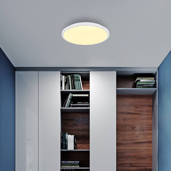 Globo Xander LED Deckenleuchte 18W Warmweiß Weiß Matt Ø35cm 41569-18W