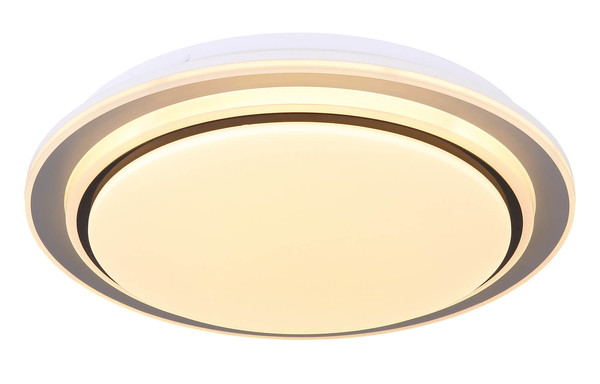 Globo Foppa LED Deckenleuchte 24W CCT Weiß Matt, Metall Fernbedienung Nachtlicht Memoryfunktion Ø40cm 41581-24