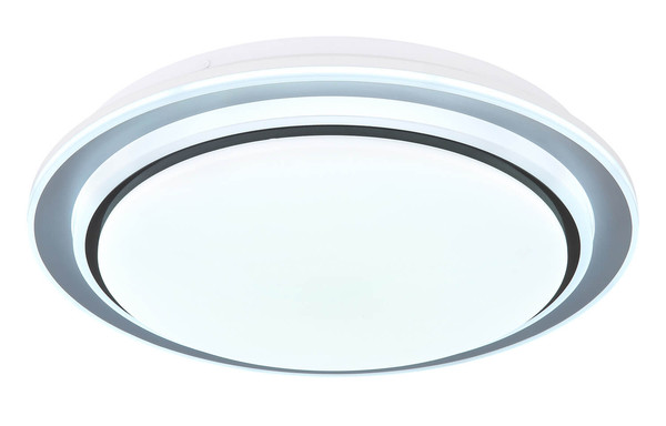 Globo Foppa LED Deckenleuchte 24W CCT Weiß Matt, Metall Fernbedienung Nachtlicht Memoryfunktion Ø40cm 41581-24