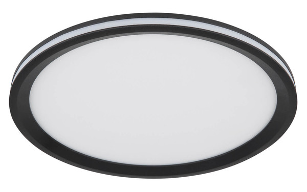 Globo Belissa LED Deckenleuchte 30W Warmweiß Schwarz Matt, Metall Memoryfunktion Ø30cm 41588D