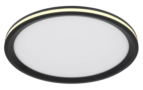 Globo Belissa LED Deckenleuchte 30W Warmweiß Schwarz Matt, Metall Memoryfunktion Ø30cm 41588D