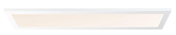 Globo LED Deckenleuchte Rosi 40W dimmbar Fernbedienung CCT warm-/tageslichtweiss Weiß Aluminium 80x20cm