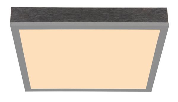 Globo Doro LED Deckenleuchte 12W Warmweiß Silberfarben, Aluminium 6cm 416080AD1