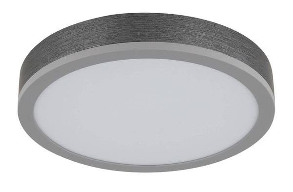 Globo Doro LED Deckenleuchte 12W Warmweiß Silberfarben, Aluminium Ø30cm 416080AD1R