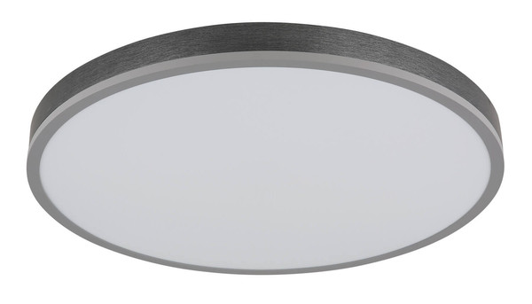 Globo Doro LED Deckenleuchte 40W CCT Silberfarben, Aluminium Fernbedienung Nachtlicht Memoryfunktion Ø60cm 416080AD4R-CCT