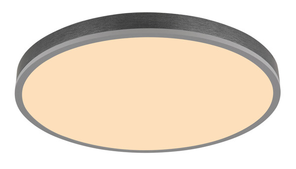 Globo Doro LED Deckenleuchte 40W CCT Silberfarben, Aluminium Fernbedienung Nachtlicht Memoryfunktion Ø60cm 416080AD4R-CCT