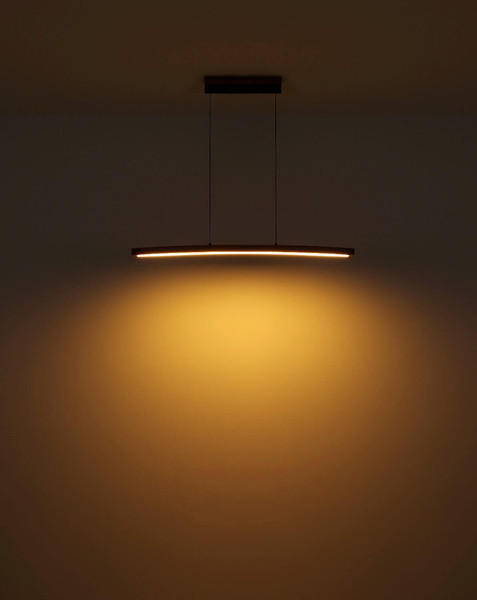Globo LED Pendelleuchte Doro 18W dimmbar warmweiss Graphit Metall 120x100cm