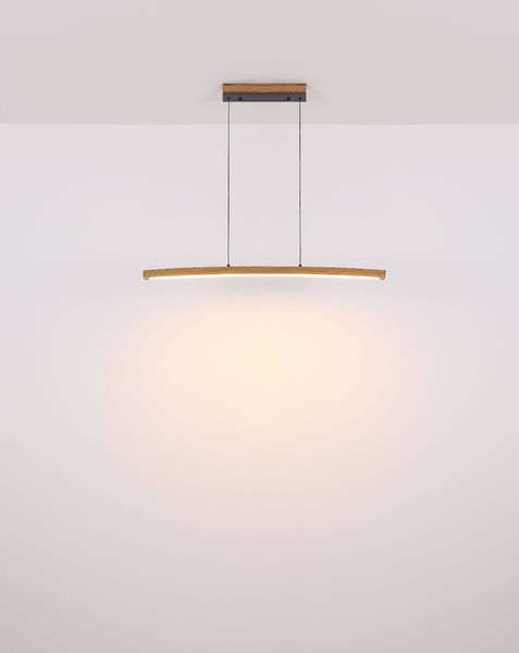 Globo LED Pendelleuchte Doro 18W dimmbar warmweiss Graphit Metall 120x100cm