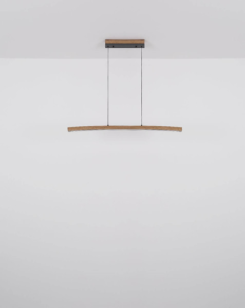 Globo LED Pendelleuchte Doro 18W dimmbar warmweiss Graphit Metall 120x100cm