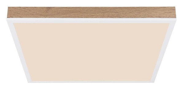 Globo LED Deckenleuchte Doro 24W dimmbar Fernbedienung CCT warm-/tageslichtweiss Weiß Aluminium 45x45cm