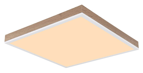 Globo LED Deckenleuchte Doro 24W dimmbar Fernbedienung CCT warm-/tageslichtweiss Weiß Aluminium 45x45cm