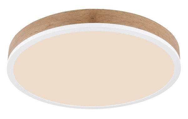 Globo Doro LED Deckenleuchte 24W Warmweiß Weiß Matt, Metall Ø45cm 416080WWD2R