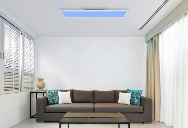 Globo Doro LED Deckenleuchte 44W CCT Weiß Matt, Aluminium Druckguss Fernbedienung Nachtlicht Memoryfunktion 7,5cm 41608D5RGBSH