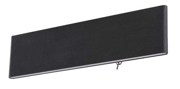 Globo LED Wandleuchte Siegfried 12W warmweiss Schwarz Aluminium 29,5x8cm