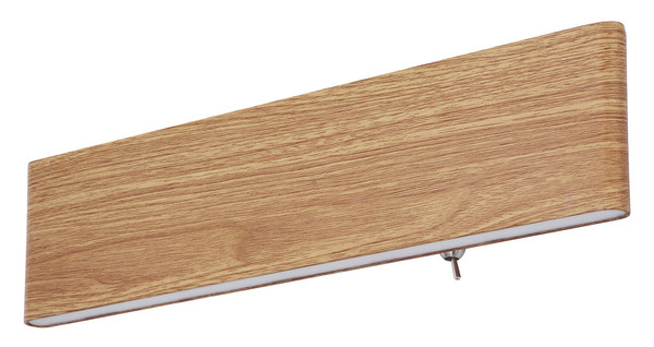 Globo Siegfried LED Wandleuchte 12W Warmweiß Holzoptik, Metall 8cm 41751W-12