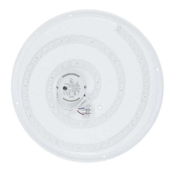 Globo LED Deckenleuchte Manni 40W dimmbar Fernbedienung CCT warm-/tageslichtweiss Schwarz Metall Ø48,5cm