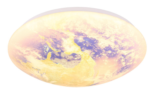 Globo Gaia LED Deckenleuchte 24W Warmweiß Weiß, Metall Ø35cm 41778-24