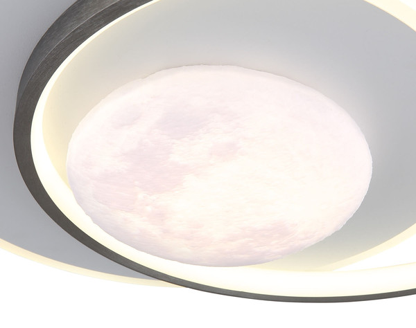 Globo Moon LED Deckenleuchte 30W Neutralweiß Schwarz Matt, Metall 8,3cm 41785