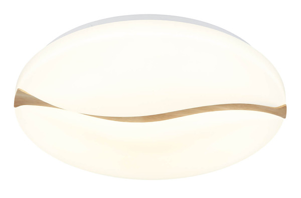 Globo Leticia LED Deckenleuchte 24W CCT Weiß, Metall Memoryfunktion Ø33cm 41790-18