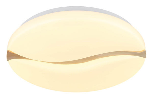 Globo Leticia LED Deckenleuchte 24W CCT Weiß, Metall Memoryfunktion Ø39cm 41790-20