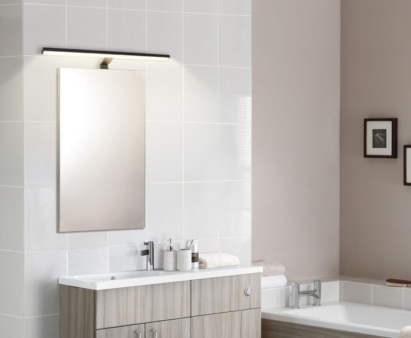 Globo Jaime LED Wandleuchte 12W Neutralweiß IP44 Schwarz Matt, Metall 4cm 41923B