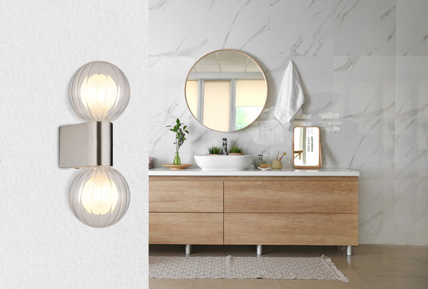 Globo Ander G9 Wandleuchte 2-fach 10W IP44 Matt, Aluminium Druckguss Ø10cm 41928-2N