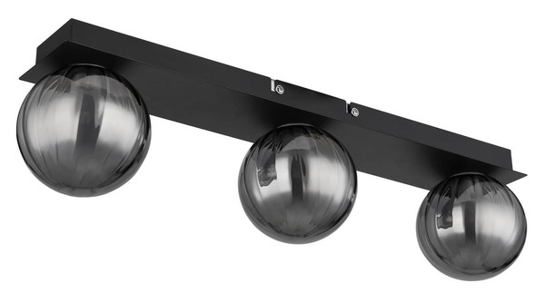 Globo Ander G9 Deckenleuchte 3-fach 10W IP44 Schwarz Matt, Metall Ø10cm 41928-3