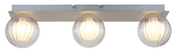 Globo Ander G9 Deckenleuchte 3-fach 10W IP44 Nickel Matt, Metall Ø10cm 41928-3N