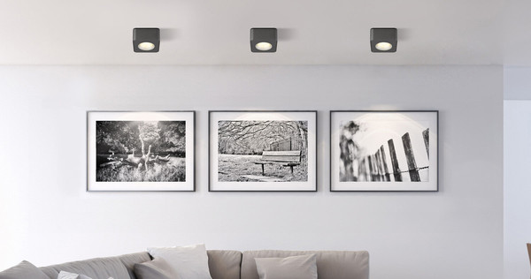 Globo Hangarau LED LED Strahler 6,50W Warmweiß Grau Dunkel, Aluminium 5,5cm 43100-1