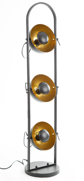 Globo Ole E14 Stehleuchte 3-fach 40W Schwarz, Metall Ø20cm 46150345