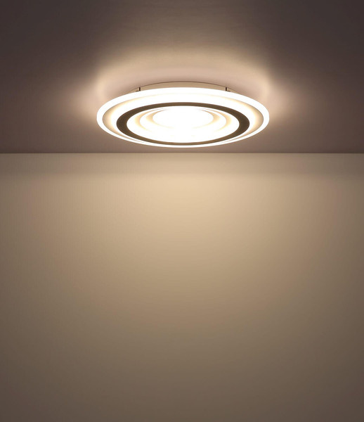 Globo LED Deckenleuchte Sabatino 46W dimmbar Fernbedienung CCT warm-/tageslichtweiss Weiß anthrazit Metall Ø50cm