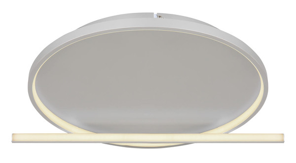 Globo Ronda LED Deckenleuchte 50W CCT Nickel Matt, Aluminium Fernbedienung Nachtlicht Memoryfunktion Ø48cm 48024-50