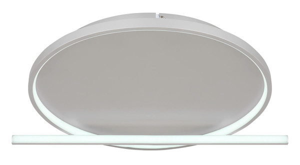 Globo Ronda LED Deckenleuchte 50W CCT Nickel Matt, Aluminium Fernbedienung Nachtlicht Memoryfunktion Ø48cm 48024-50