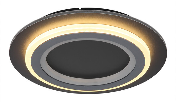 Globo Jayden LED Deckenleuchte 18W CCT Schwarz Matt, Metall Fernbedienung Memoryfunktion Ø34cm 48032-18RGB