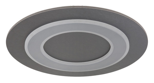Globo LED Deckenleuchte Jayden 40W warmweiss Anthrazit gebürstet grau gebürstet Metall MDF Ø48cm