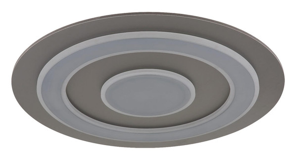 Globo LED Deckenleuchte Jayden 50W warmweiss Anthrazit gebürstet grau gebürstet MDF Ø60cm