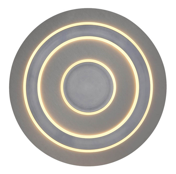 Globo LED Deckenleuchte Jayden 50W warmweiss Anthrazit gebürstet grau gebürstet MDF Ø60cm