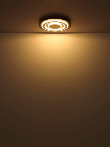 Globo LED Deckenleuchte Jayden 40W warmweiss Anthrazit gebürstet grau gebürstet Metall 48x48cm