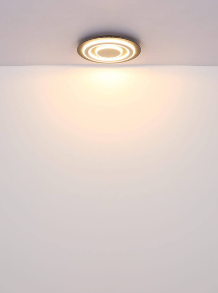 Globo LED Deckenleuchte Jayden 40W warmweiss Anthrazit gebürstet grau gebürstet Metall 48x48cm