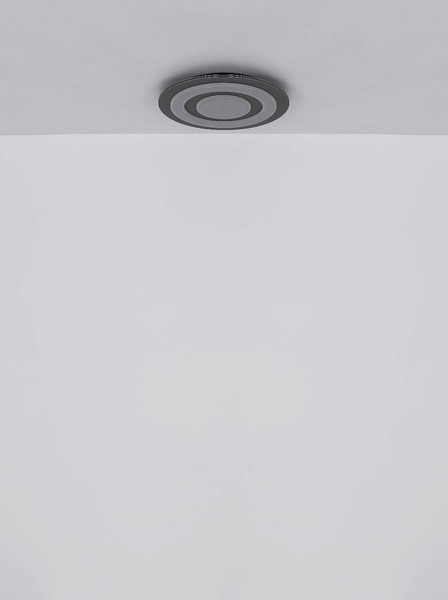 Globo LED Deckenleuchte Jayden 40W warmweiss Anthrazit gebürstet grau gebürstet Metall 48x48cm