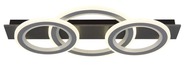 Globo Jayden LED Deckenleuchte 40W CCT Schwarz Matt, Metall Fernbedienung Memoryfunktion 8cm 48034-40RGB